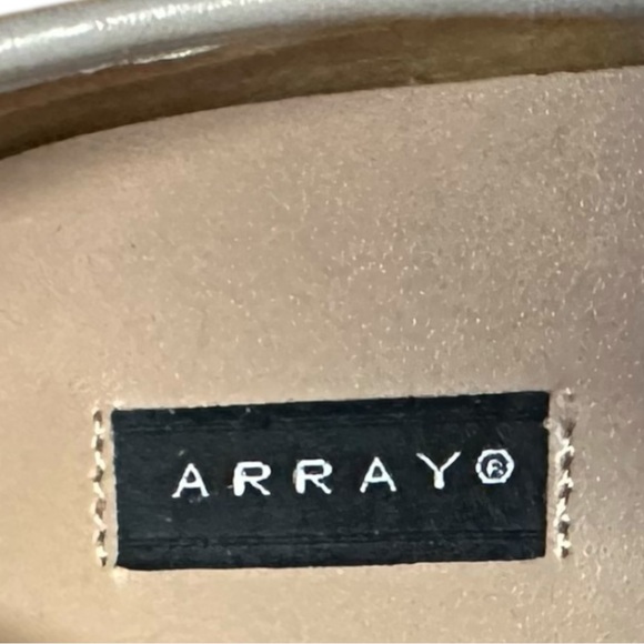 ARRAY Haircalf Metallic Speckle Square Toe Loafers Flats Size 9N, neutral, chic - Picture 7 of 10